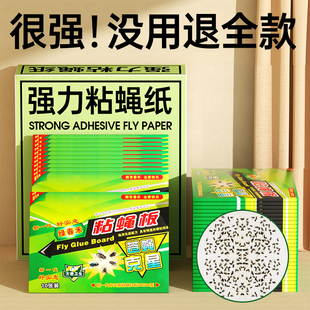粘蝇贴苍蝇贴强力粘苍蝇纸粘蝇板药沾蚊杀手捕捉器灭蝇神器一扫光
