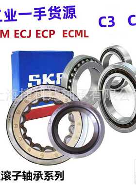 SKF 轴承 NU219 NU219ECP NU219ECJ NU219ECM C3 C4 圆柱滚子轴承