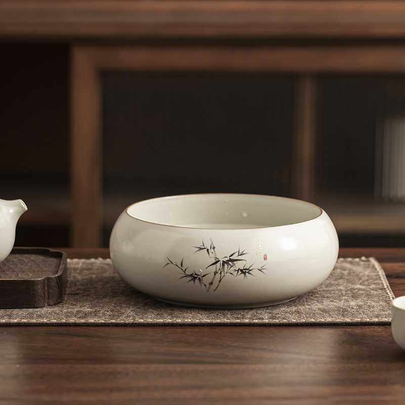 米黄汝窑茶洗杯洗水洗水盂茶渣缸陶瓷开片茶具配件洗茶器茶盆建水,玩具/童车/益智/积木/模型,垂直悬浮玩具,淘宝优惠券,粉丝福利购,淘宝优惠卷