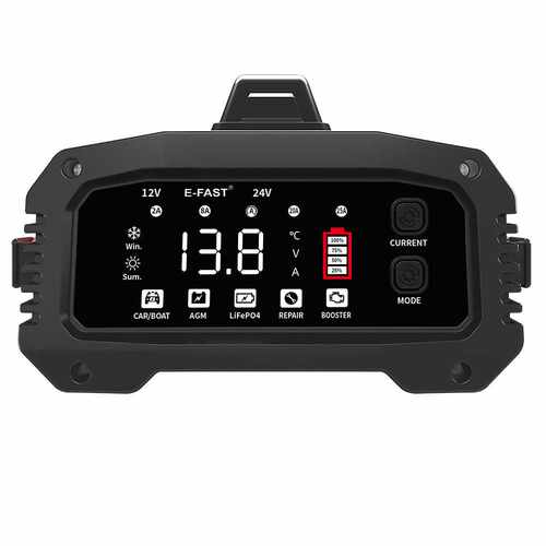 E-FAST汽车电瓶辅助启动器电瓶充电机智能电瓶充电器锂电铅酸充电