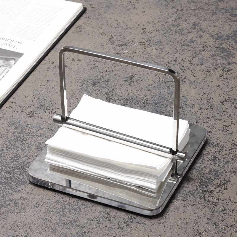 梵茜现代轻奢西餐厅清吧餐巾纸巾夹高档镜面不锈钢纸巾收纳摆件,电子元器件市场,其它元器件,淘宝优惠券,粉丝福利购,淘宝优惠卷