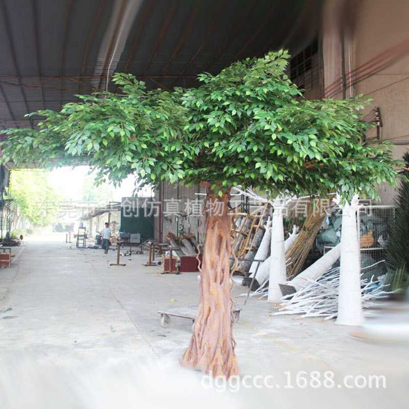 专业制作 超大型仿真绿榕树 户外摆放假树榕叶 园林工程观景绿植