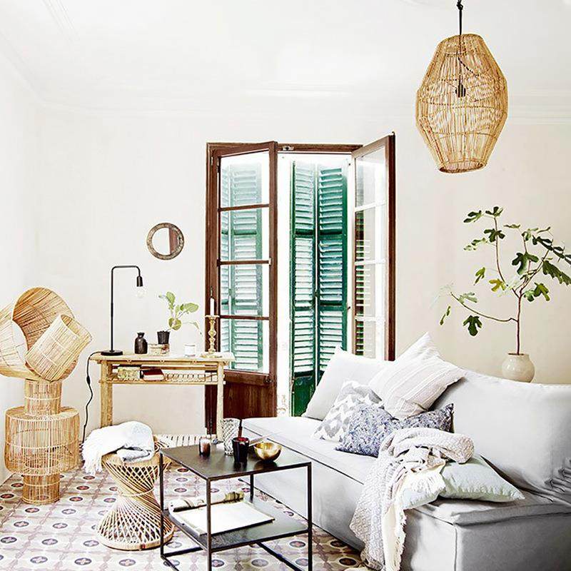 现代藤艺藤编吊灯东南亚田园饭店灯笼咖啡店会所茶楼民宿鸟巢吊灯