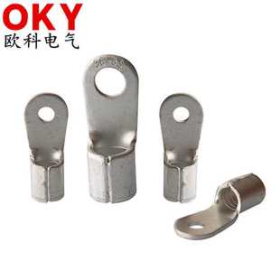 16线鼻子铜线耳环形铜接头冷压接线端头 圆形裸端子RNB1.25