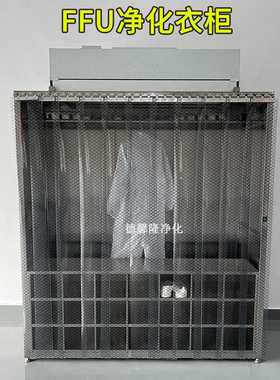 无尘车间FFU净化衣柜 百级无尘衣柜 德馨隆专业净化