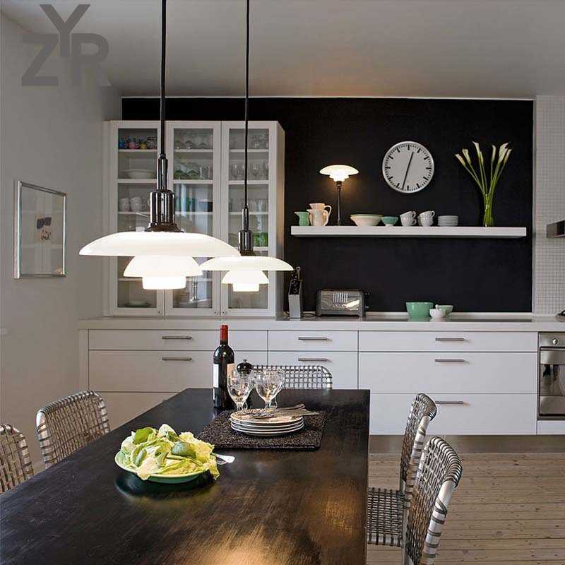 北欧餐厅灯现代创意吧台餐桌灯经典丹麦设计师卧室床头玻璃PH吊灯
