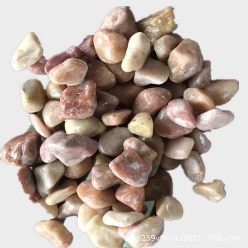 黄色磨圆水洗石黄色磨圆粘胶石工程铺路庭院用石子黄色造景石子