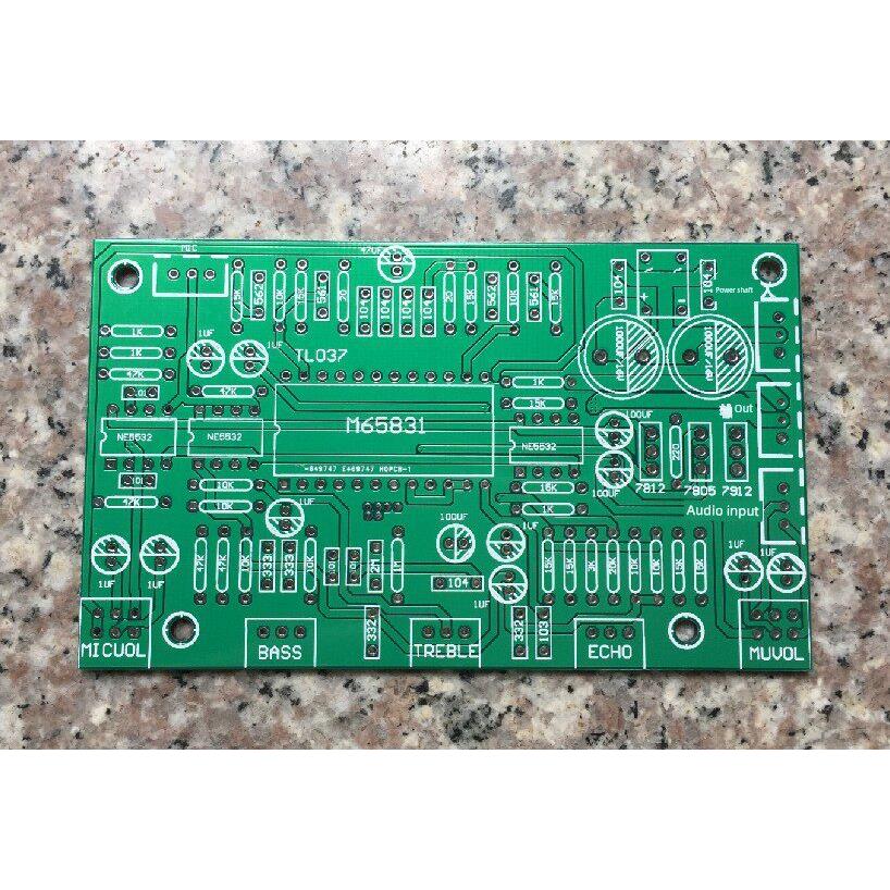 M65831卡拉ok板混响板 话筒麦克风放大板 pcb空板