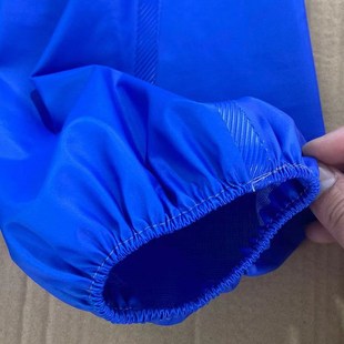 手套赶海捕鱼海鲜作业棉纱打鱼手套 蓝色加长耐用防水水产护v袖