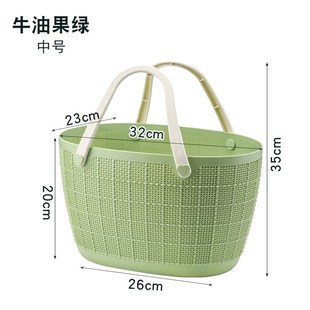 家用男女生宿舍洗澡篮实用脏衣篮收纳神器手提篮购W物篮大全仿藤