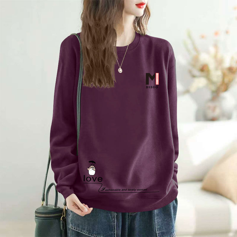 春秋纯棉长袖卫衣韩版洋气时尚