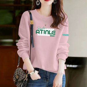 女士纯棉长袖圆领卫衣春秋