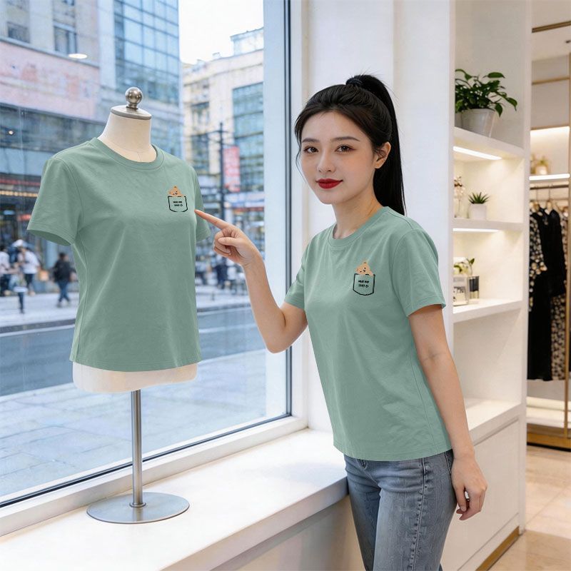 夏季爆款纯棉短袖印花T恤女