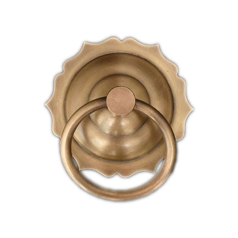 纯铜中式拉手仿古大门把手老式古建庭院木门拉环古典圆形拉手门环