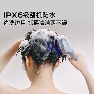 博拉利头皮按摩梳头部按摩器红光电动疏通经络健养发梳礼物发生仪