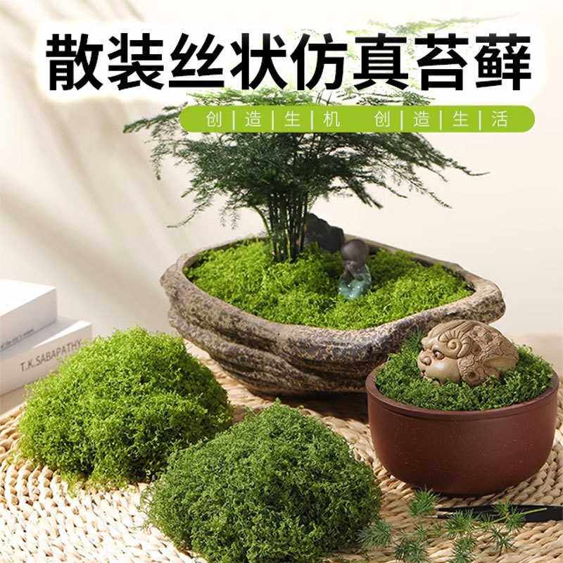 苔藓青苔造景仿生假草皮微景观布置摆件草坪盆栽盆景绿植高仿真