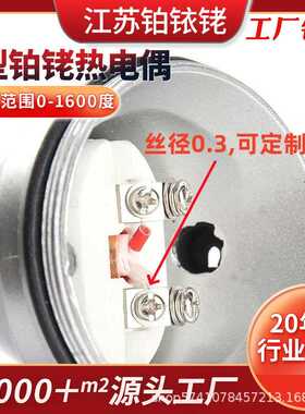 WRP-130/230铂铑热电偶 0-1600度B型/R型/K型S型耐高温刚玉热电偶