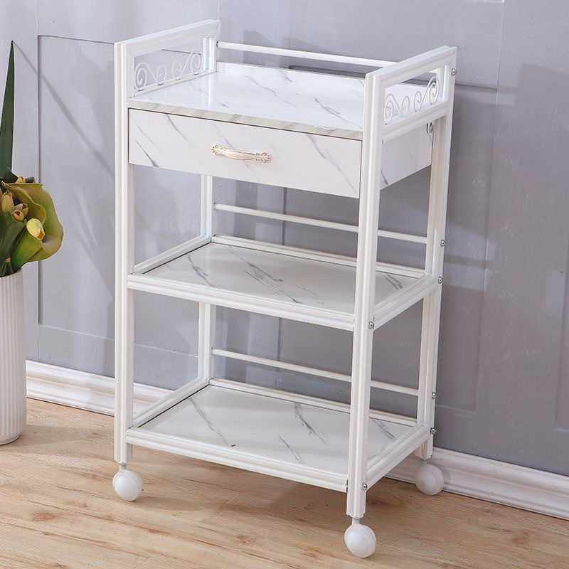 欧式推车带抽屉小推车美发工具车多功能置置物架小推车