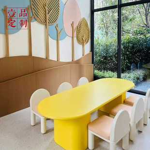 售楼处部儿童桌椅组合娱乐区早教创意架空层游乐园手工桌