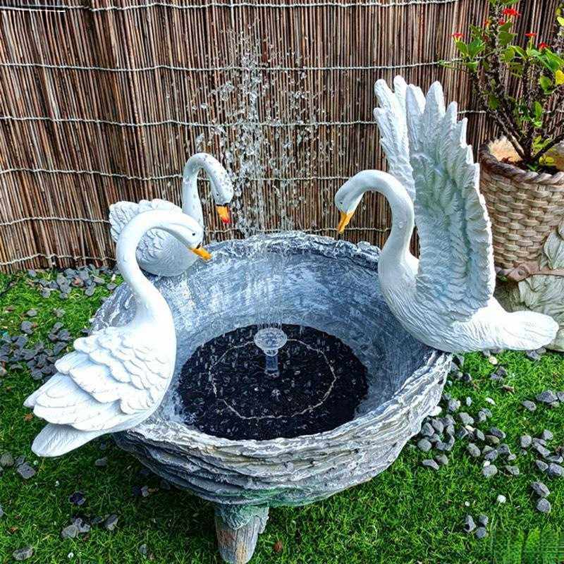 户外花园装饰摆件天鹅花盆别墅露台庭院造景布置太阳能喷泉景观,玩具/童车/益智/积木/模型,垂直悬浮玩具,淘宝优惠券,粉丝福利购,淘宝优惠卷