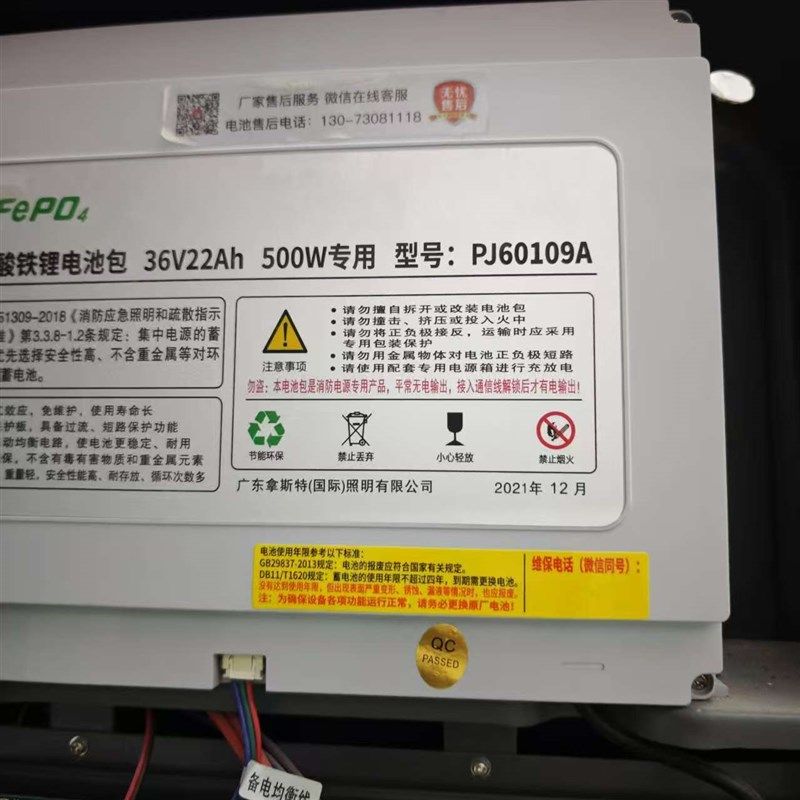 拿斯特应急照明集中电源主机锂电池36V22AH/500WPJ60109C/B/C