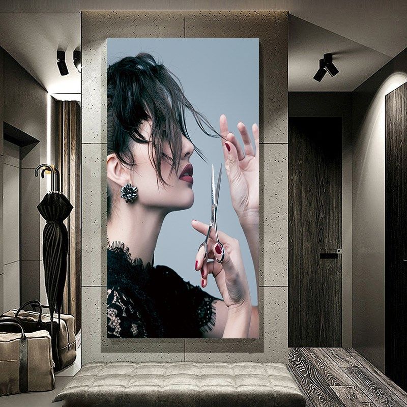 美发店墙面装饰画理发店墙壁贴画发廊玄关海报Q背景墙墙画自粘壁,家居饰品,软装墙贴,淘宝优惠券,粉丝福利购,淘宝优惠卷