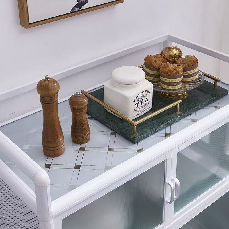 厨房橱柜放碗柜铝合金餐边柜多层收纳柜简L易茶水柜餐厅酒柜置物