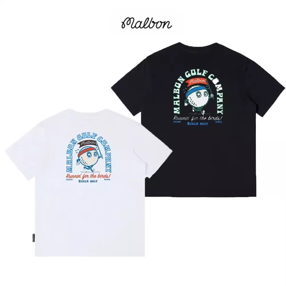 25韩国新款maelon球衣高尔夫男短袖圆领T恤透气速干运动休闲上衣
