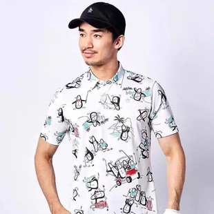 透气面料运动休闲时尚 短袖 夏季 polo衫 高尔夫服装 日韩2025新款 男士