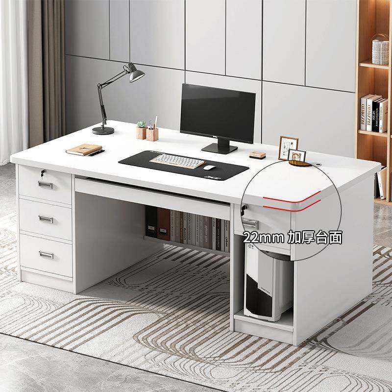 台式电脑桌家用书桌卧室桌子斗柜简约现代办公室电脑办公桌写字桌