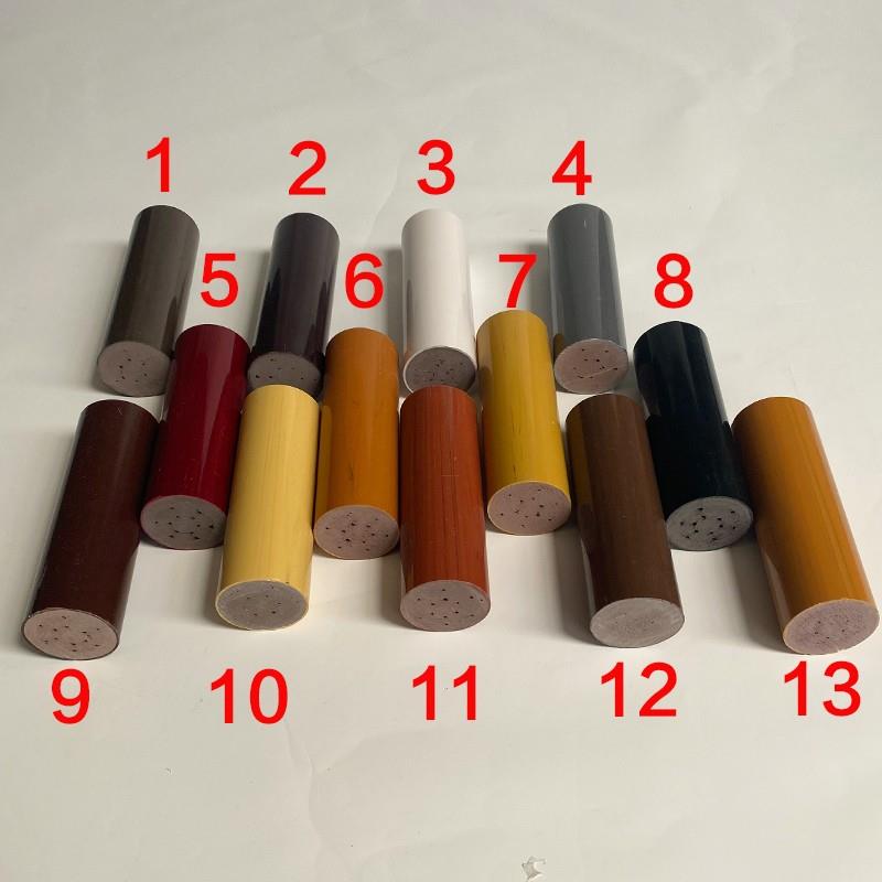 高分子木纹PVC卡槽马蹄圆形简约现代热弯室内靠墙旋转护楼梯扶手