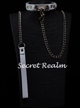 小狗铃铛颈环高级皮革项链