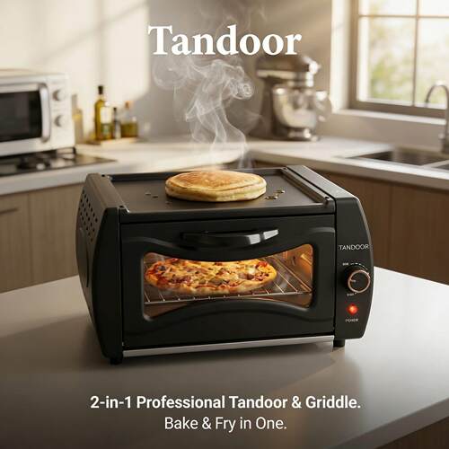 Tandoor Oven多功能煎饼烤箱烘焙印度飞饼披萨吐司电烤炉家用欧规