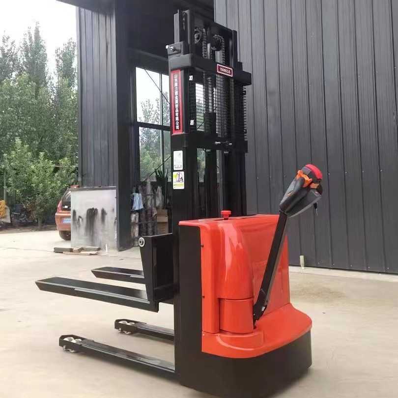 全电动叉车2吨1吨小型电动堆高车升高车全自动液压装卸车升降堆垛