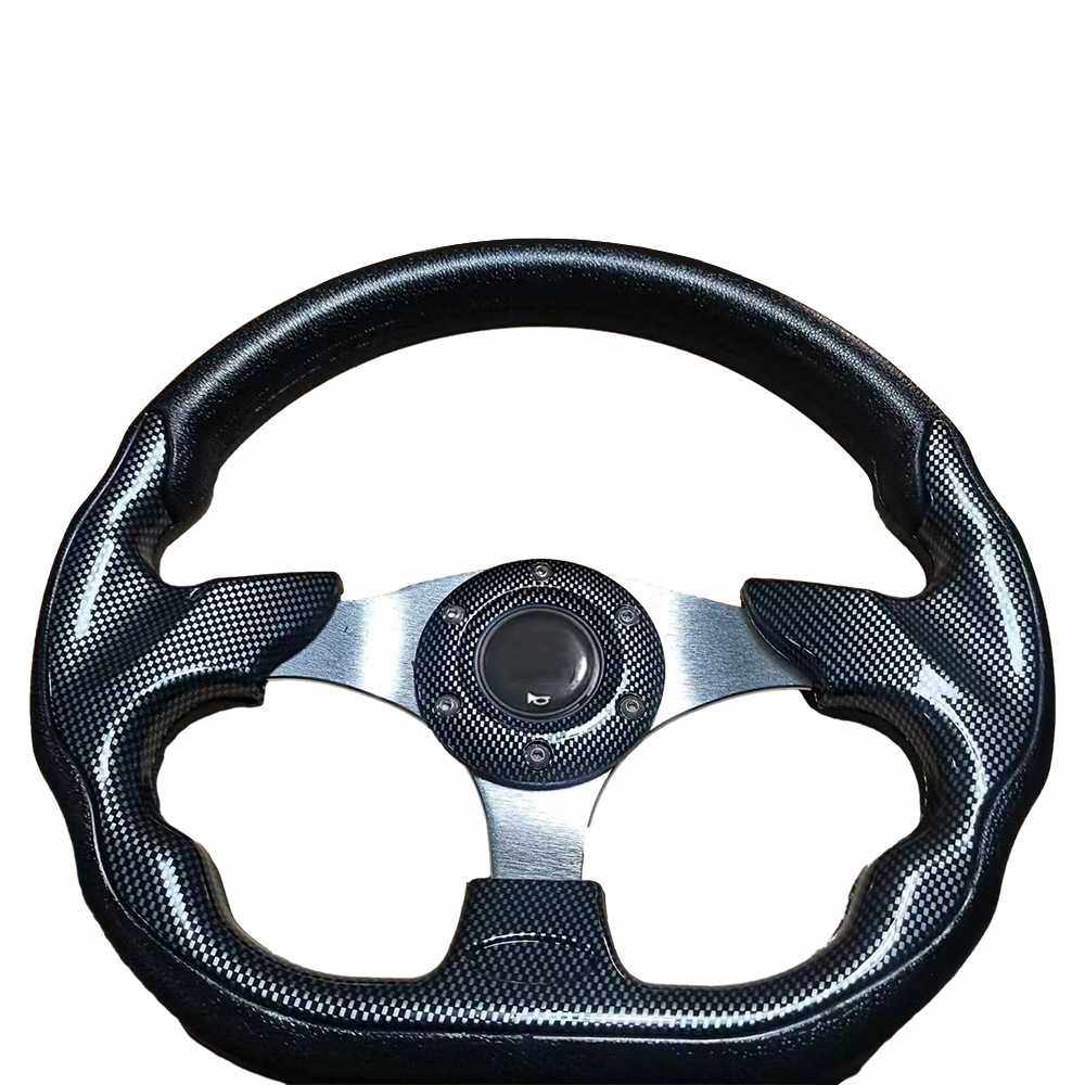 赛车M*m*PU新款方向盘pu方向盘13寸通用汽车改装方向盘