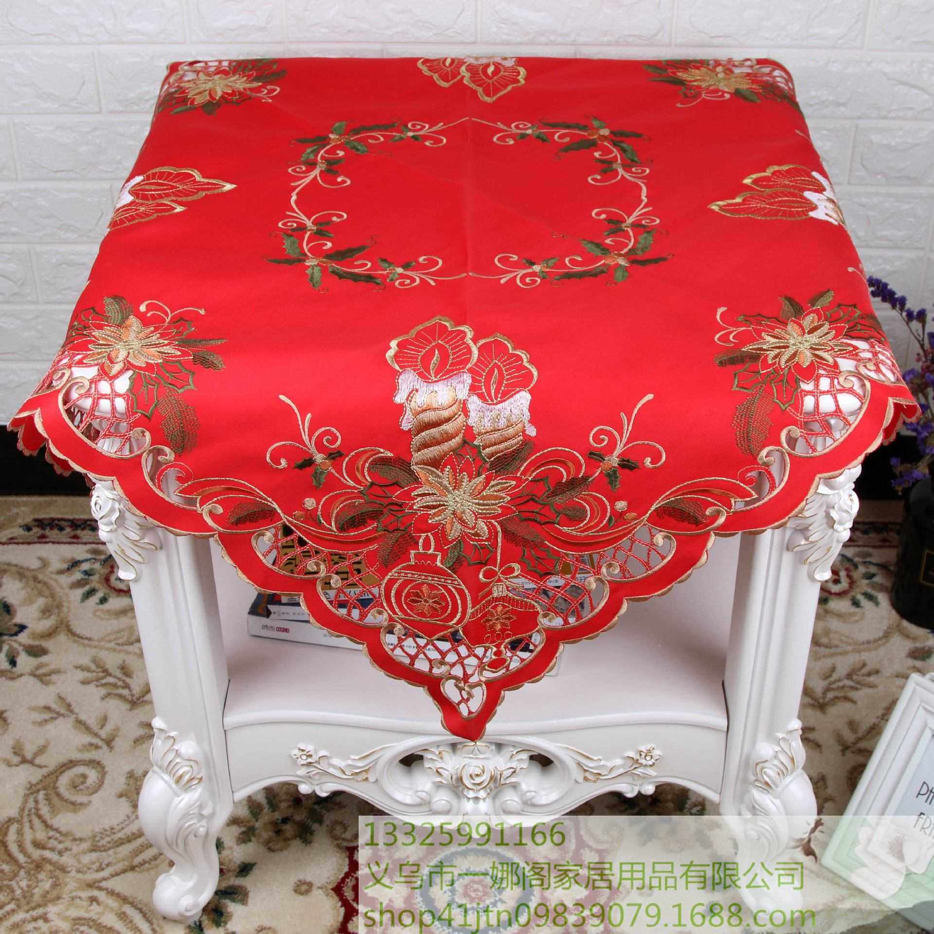 2018桌布欧式古典桌布艺台布桌布圣诞装饰布一娜阁厂家 直销,电子元器件市场,其它元器件,淘宝优惠券,粉丝福利购,淘宝优惠卷