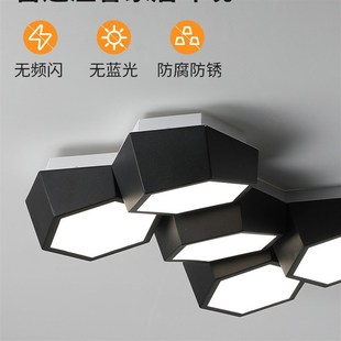 客厅灯极简创意天花板ledw吸顶灯盒子组合办公室现代简约卧室主灯