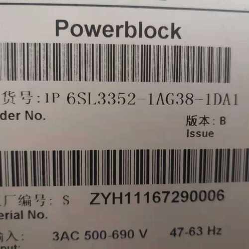 变频器模块1P 6SL3352-1AG38-1DA1