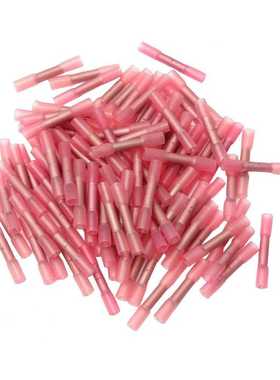 ESUPPORT 50 件装红色热收缩对接线电气压接端子连接器 18-22 AWG