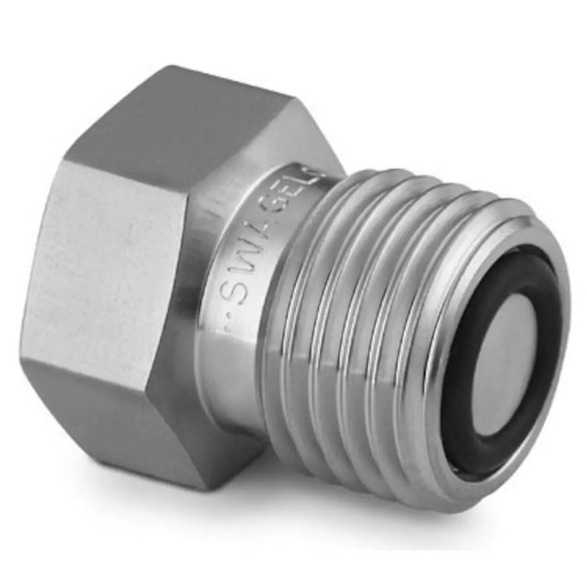 世伟洛克 SS-8-VCO-1-BL不锈钢O型圈面密封接头盲孔本体1/2 in.