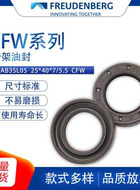德国CFW原装BAB3SL05尺寸25*40*7/5.5骨架油封密封件氟胶耐磨现货