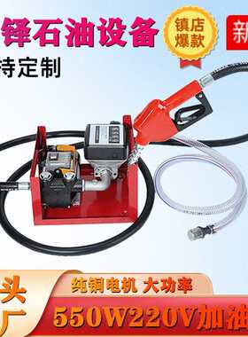 550W220v电动抽油泵总成电动输油泵套装总成大流量加油泵总成