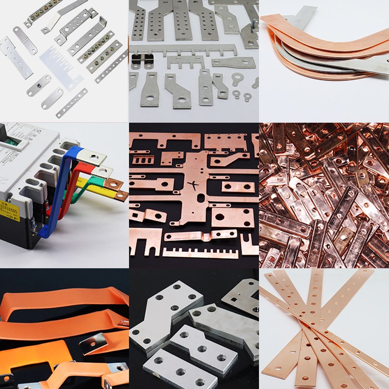 T2铜排加工定制做汇o流铜排母排镀锡零线地排接线端子机柜接地铜