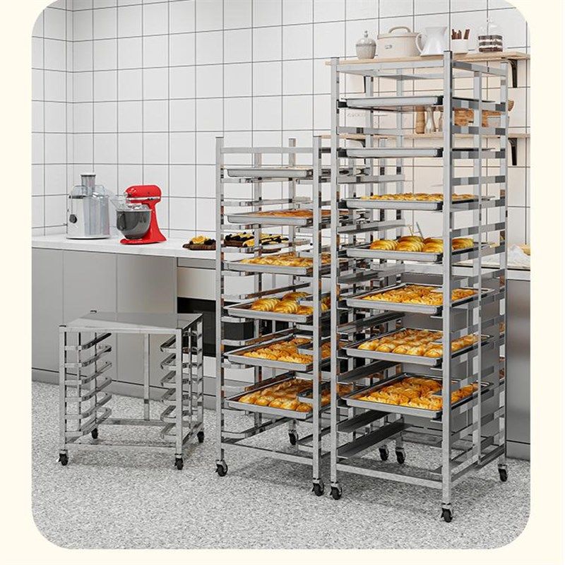 商用不锈钢e烤盘架车烘焙架车架面包吐司晾架烤箱托盘架车工厂定