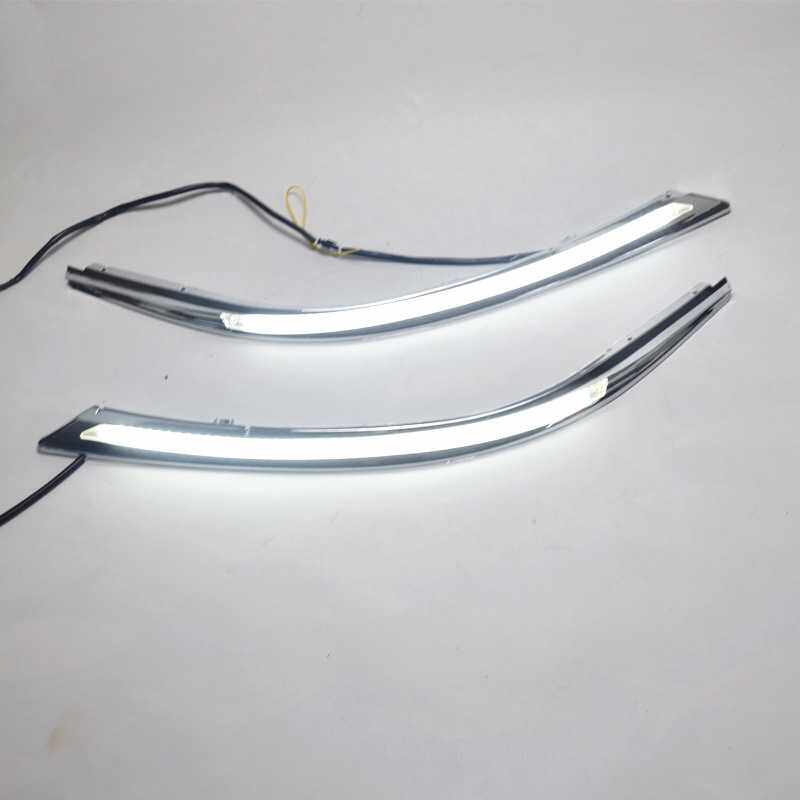 适用于14-18丰田新卡罗拉日行灯 大灯总成灯眉改装led日间行