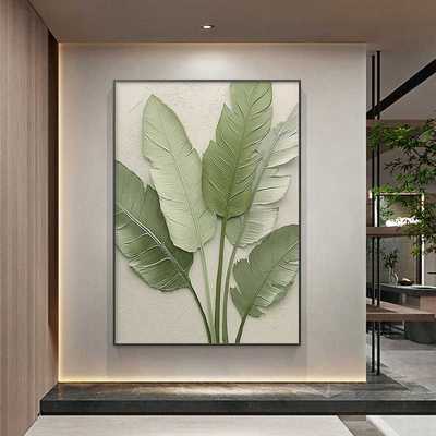 手绘油画家大业大客厅沙发背景墙装饰画简约玄关走廊过道餐厅挂画