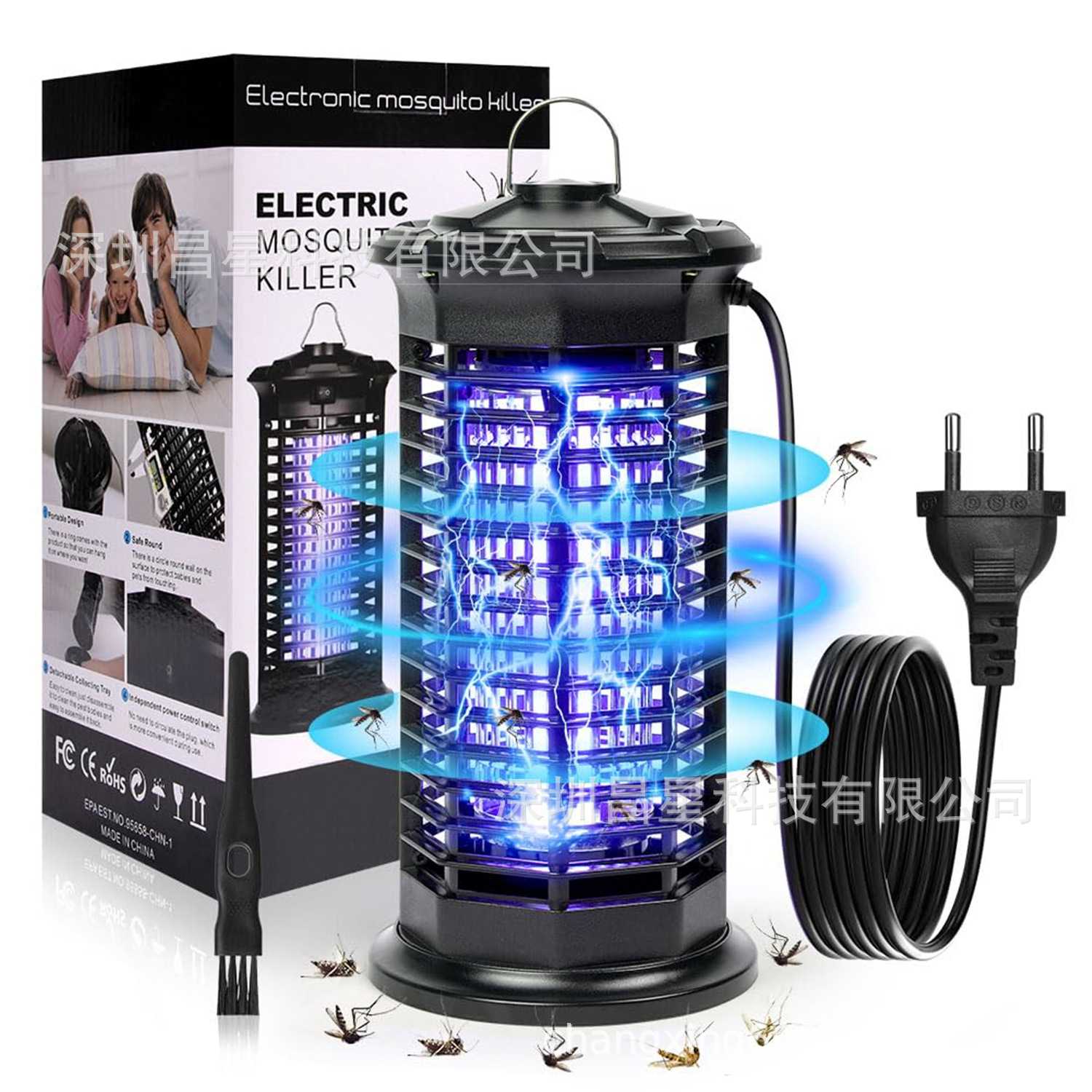 跨境室内外庭院电动灭虫器110-220V捕蚊器11W物l理家用电子灭蚊灯