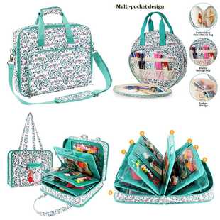 跨境绣线刺绣工具套装收纳包十字绣线多层收纳袋绣花线工具收纳袋