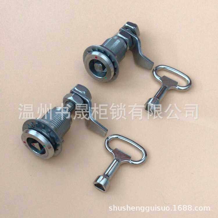 MS711sus动车用柜锁,火车用8*8四角锁芯柜锁,不锈钢柜锁MS816sus