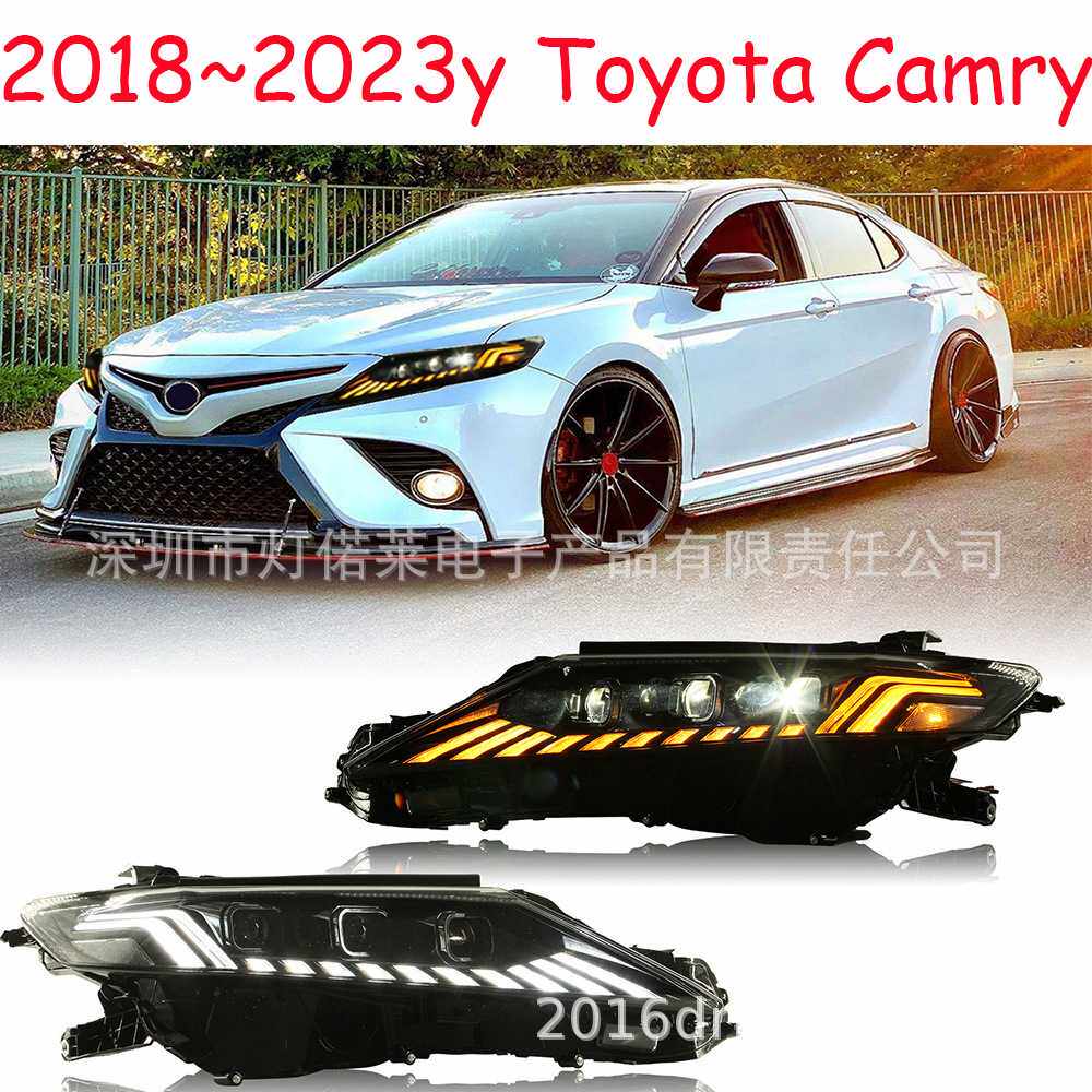 适用于丰田八代凯美瑞大灯总成日行灯流水转向2018~2023